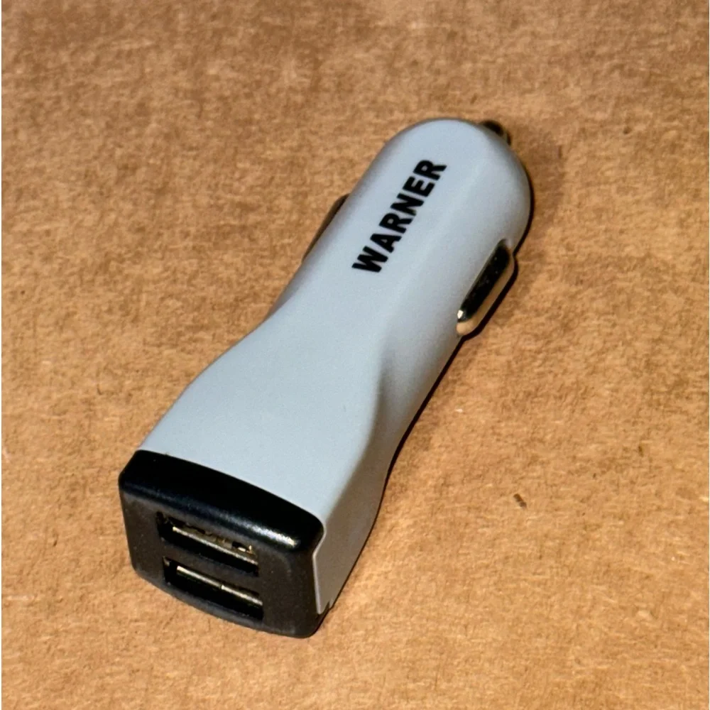 Travel charger adapter & travel pouch white gray or black